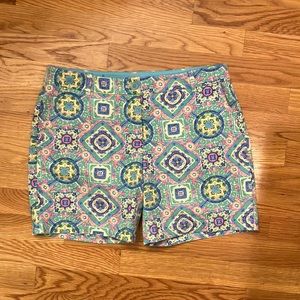 Talbots the weekend short 6P turquoise and pink
